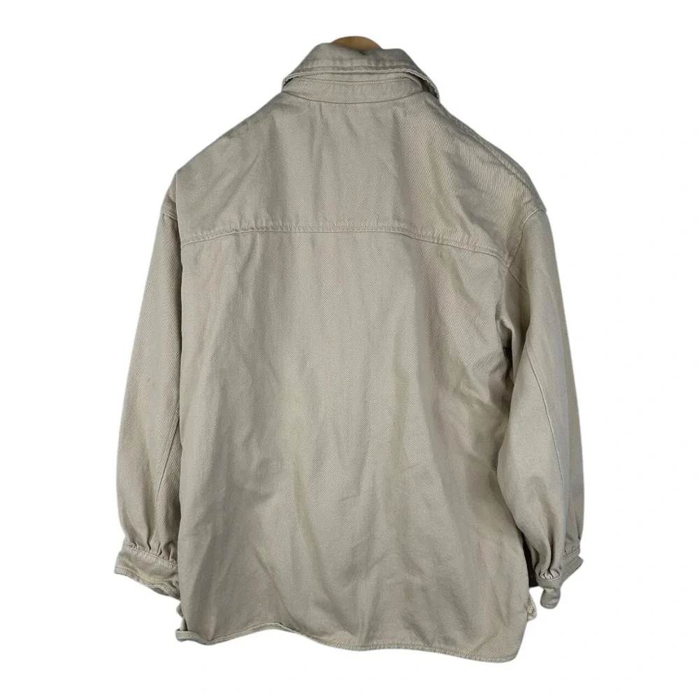 Zara Beige Button-Up Jacket‎